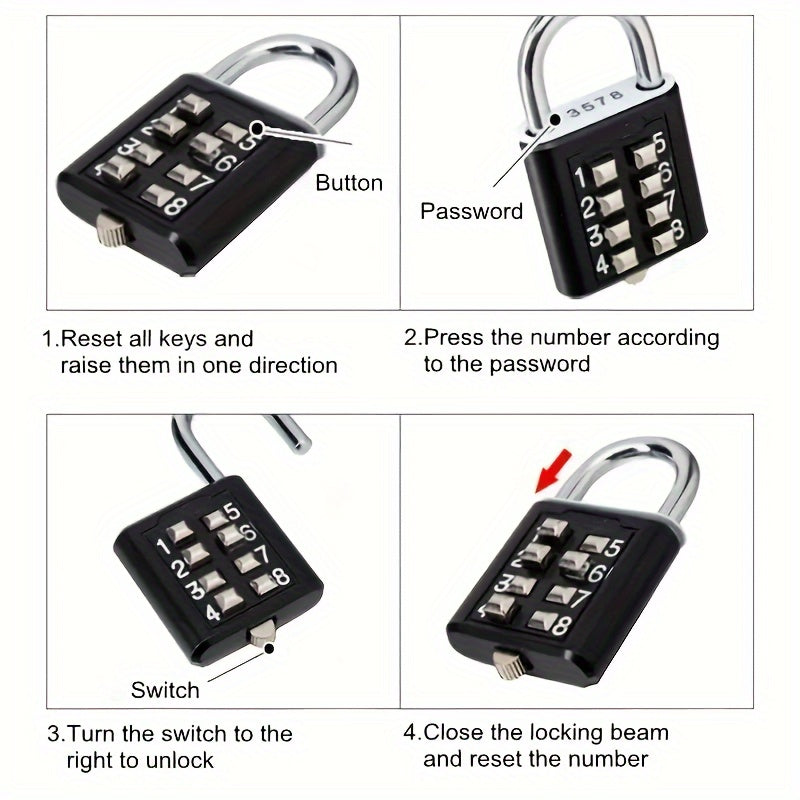 Heavy-Duty Zinc Alloy Combination Lock