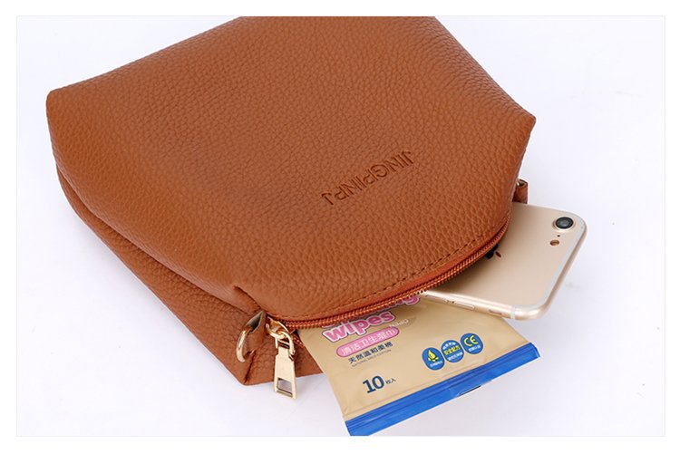 The New Bucket Tassel Women's Single-shoulder Bag Four-piece Set
