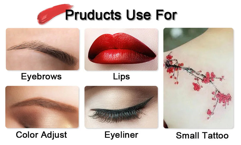 Maser Tattoo Ink Permanent Makeup Paint Machine Micro Pigments Microblading Eyebrow Lip Eyeliner Makeup Cosmetic Encre Tatouage