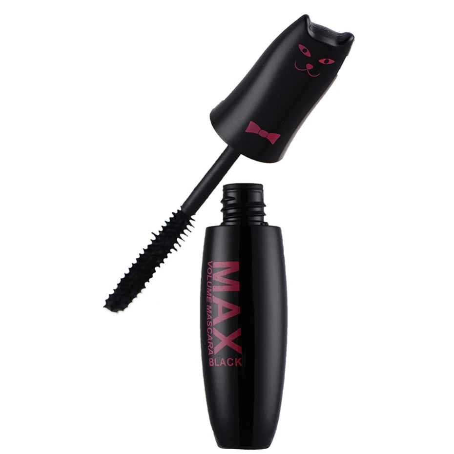 Make Up MAX Volume Curling Mascara Waterproof Thick Lengthening Lash Extention Natural Makeup Eyelashes Black Cat Kitty Cute