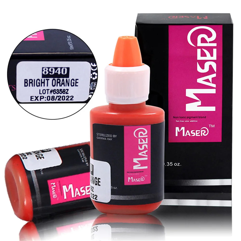 Maser Tattoo Ink Permanent Makeup Paint Machine Micro Pigments Microblading Eyebrow Lip Eyeliner Makeup Cosmetic Encre Tatouage