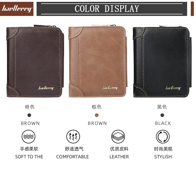 New Leather Men Wallets