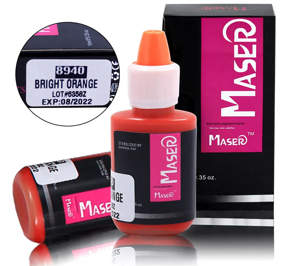 Maser Tattoo Ink Permanent Makeup Paint Machine Micro Pigments Microblading Eyebrow Lip Eyeliner Makeup Cosmetic Encre Tatouage