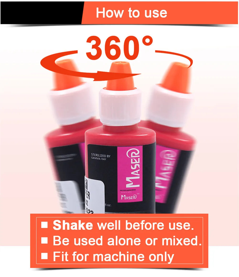 Maser Tattoo Ink Permanent Makeup Paint Machine Micro Pigments Microblading Eyebrow Lip Eyeliner Makeup Cosmetic Encre Tatouage