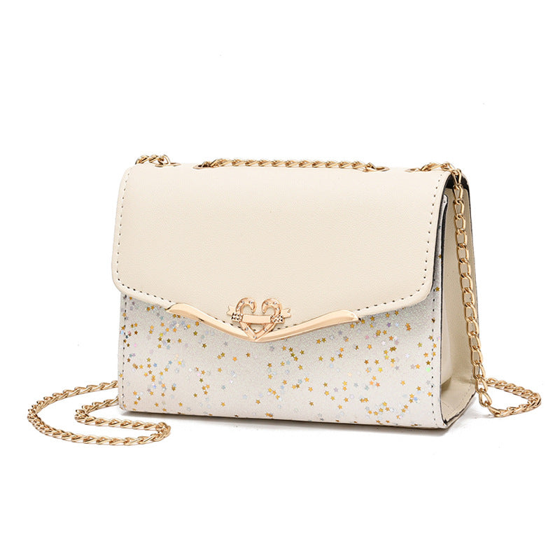 A Generation Bag Women's Bag Wholesale Messenger Bag Sequin Shoulder Bag Korean Ladies Satchel Mobile Phone Bag Change Purse
