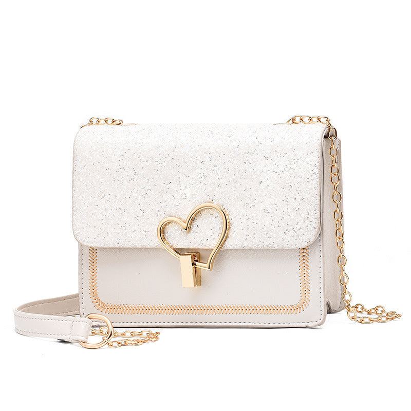 Bright Diamond New Bag Female Korean Version Of Cool Fashion Women's Bag Fresh Slung Shoulder Handbag A Generation Of Hair