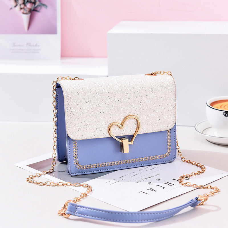 Bright Diamond New Bag Female Korean Version Of Cool Fashion Women's Bag Fresh Slung Shoulder Handbag A Generation Of Hair
