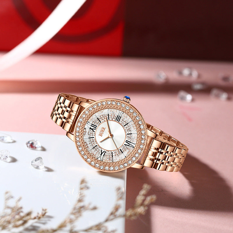 New Starry Watch Steel Belt Waterproof Ladies Watch Tide
