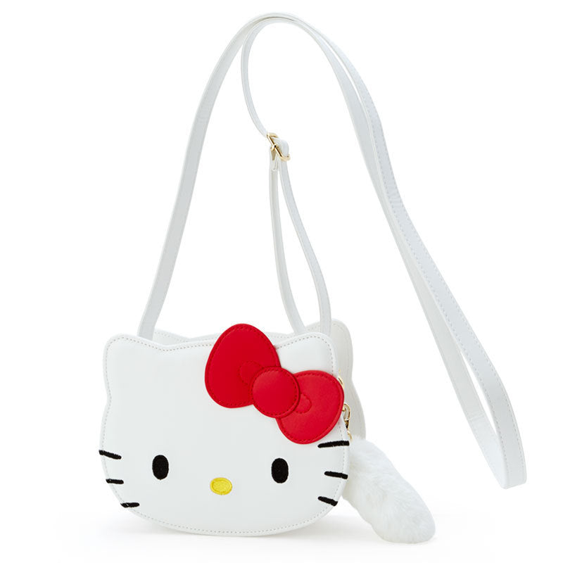 Cute Girl's New Small White Kt Plush Pull Head Head Type Crossbody Bag Crossbody Bag Cartoon Shape Shoulder Bag