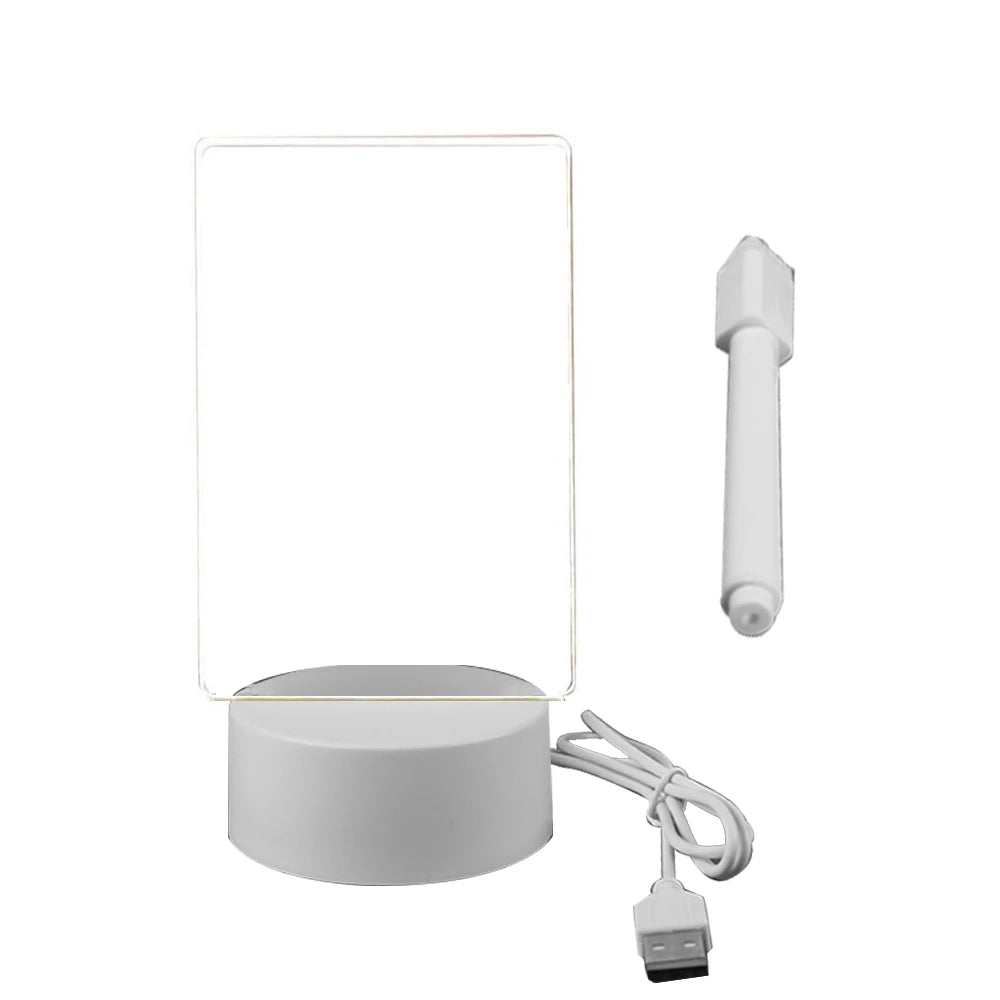 Acrylic Night Light Erasable Write