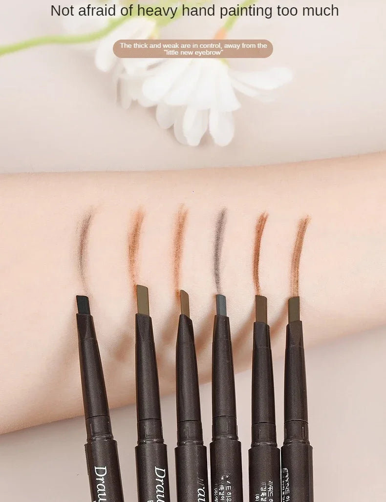 2 in 1 Eyebrow pencil professional Cosmetics makeup for women 5 Colors Waterproof Eyebrow eyebrow pencil makeup eyebrow tint
