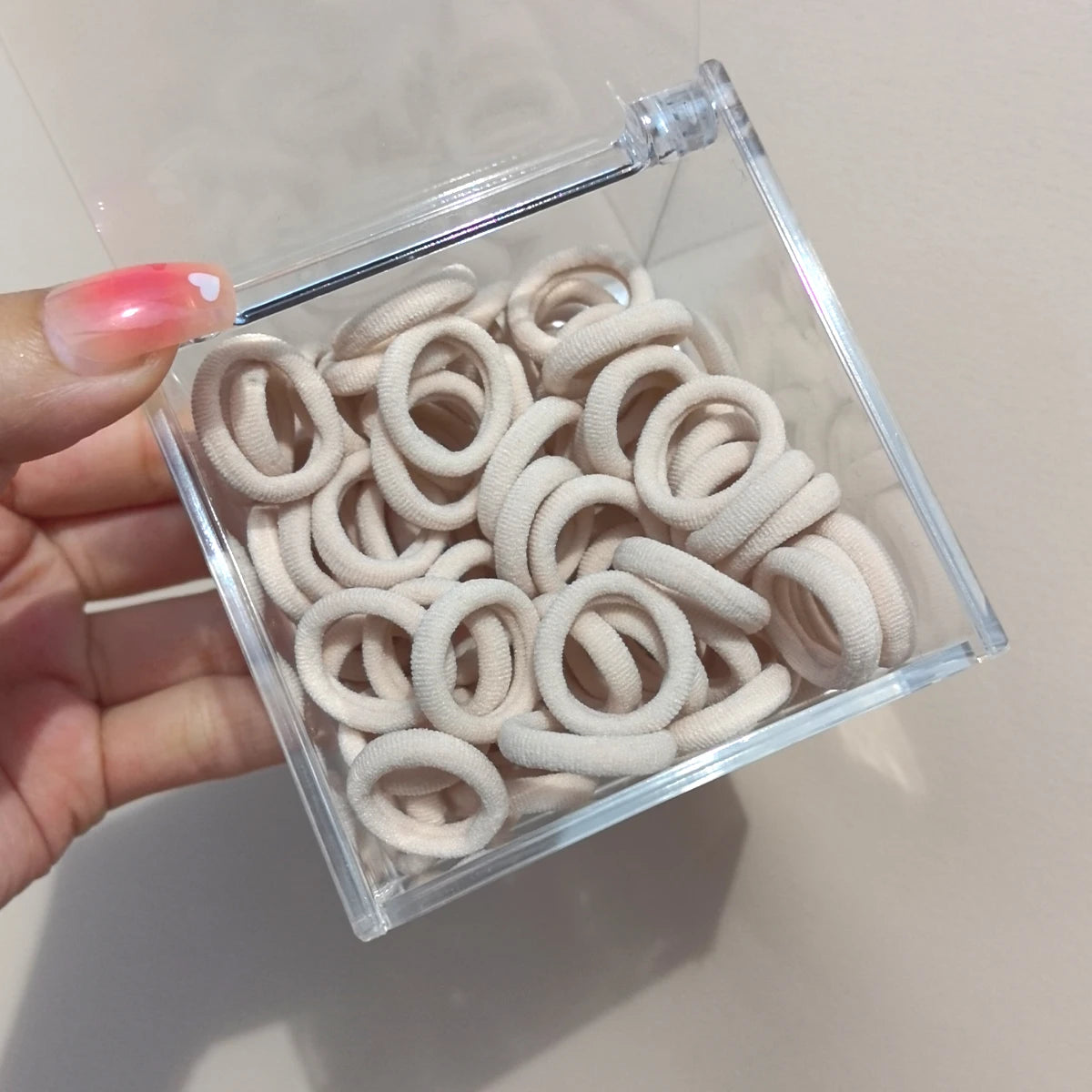 50-100Pcs Ealstic Basic Hair Ties Girls Ponytail Hold Scrunchie Rubber Band Kids Fashion Hair Band Accessories Suitable As Gift