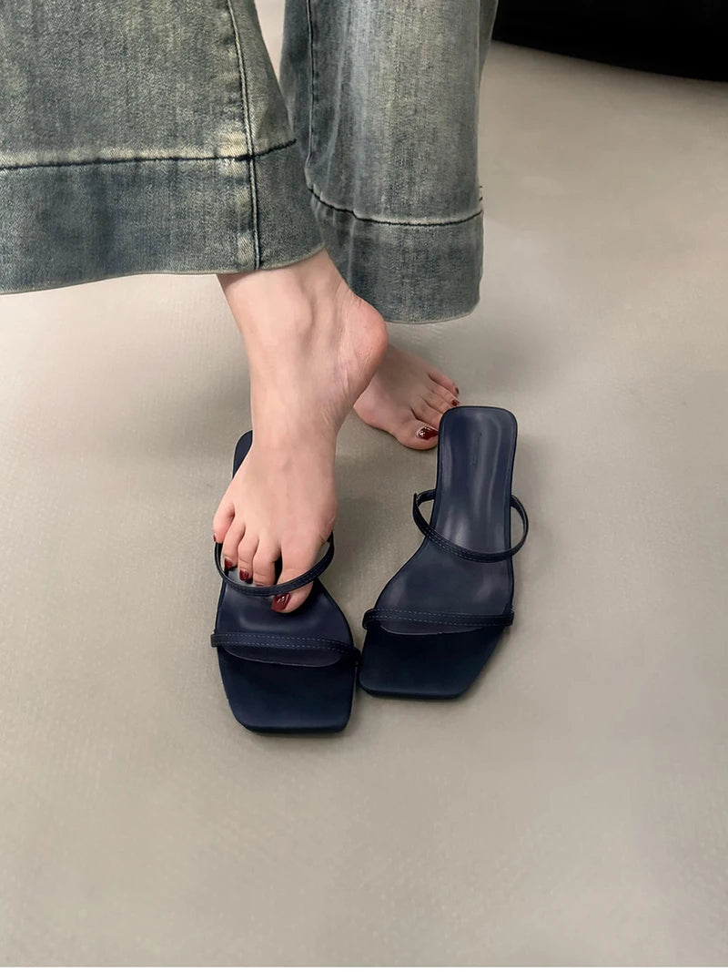 Band Heel Women Slippers