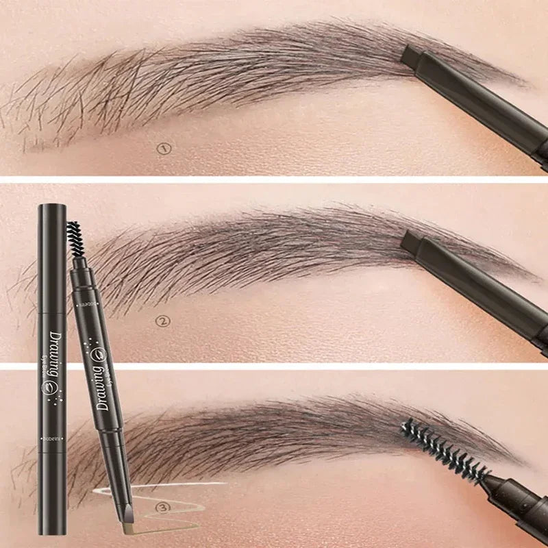 2 in 1 Eyebrow pencil professional Cosmetics makeup for women 5 Colors Waterproof Eyebrow eyebrow pencil makeup eyebrow tint