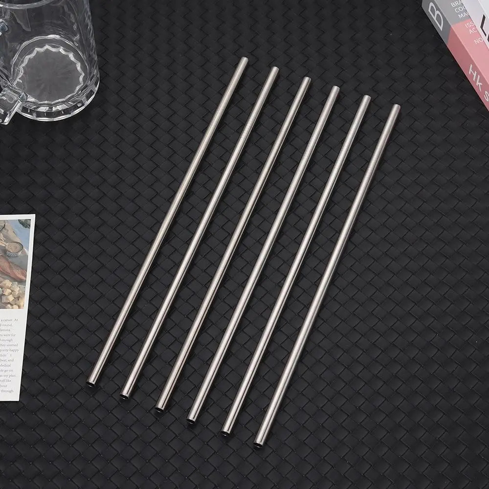 1Pc Stainless Steel Straws 6/8mm Reusable Straight Bent Drinking Straws Replacement Straw for Stanley 30oz 40oz for Tyeso Cup