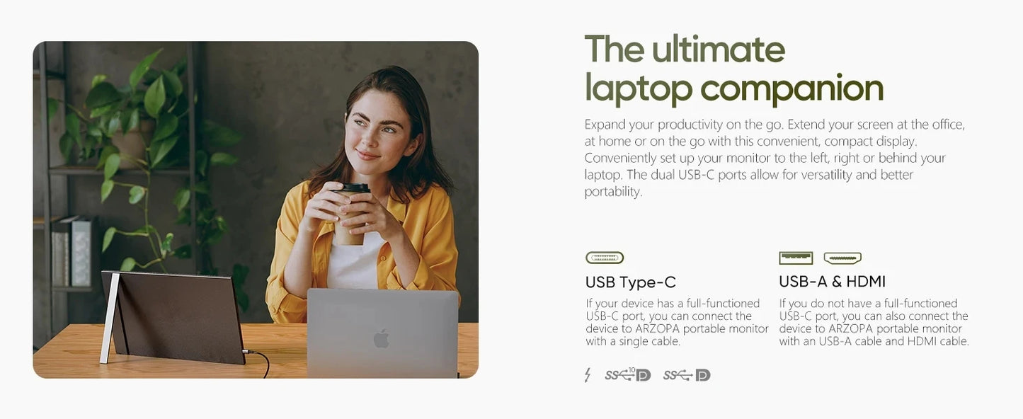 15.6 inch Portable Monitor Laptop