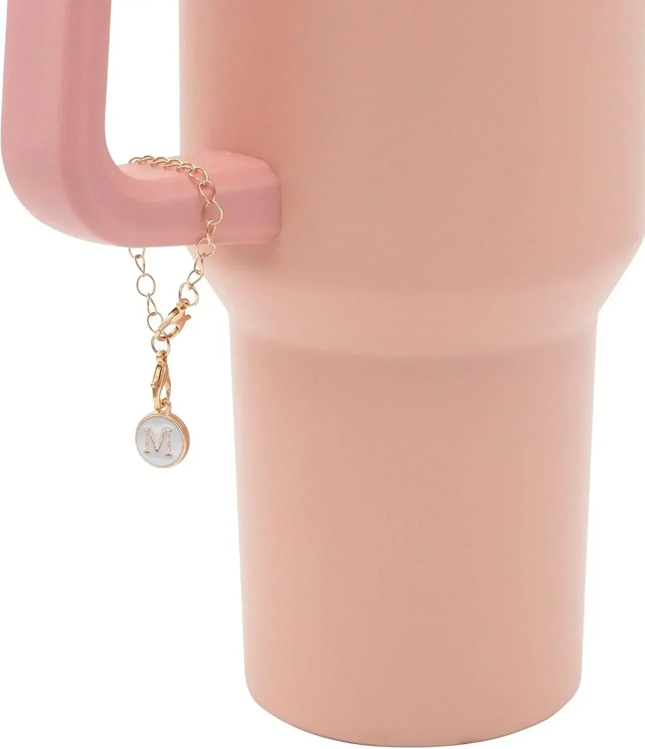 3PCS Straw Cover for Stanley Cup 30 40 Oz Tumblers Accessories 10mm Flower Silicone Straw Topper Lid with Initial Letter Charm