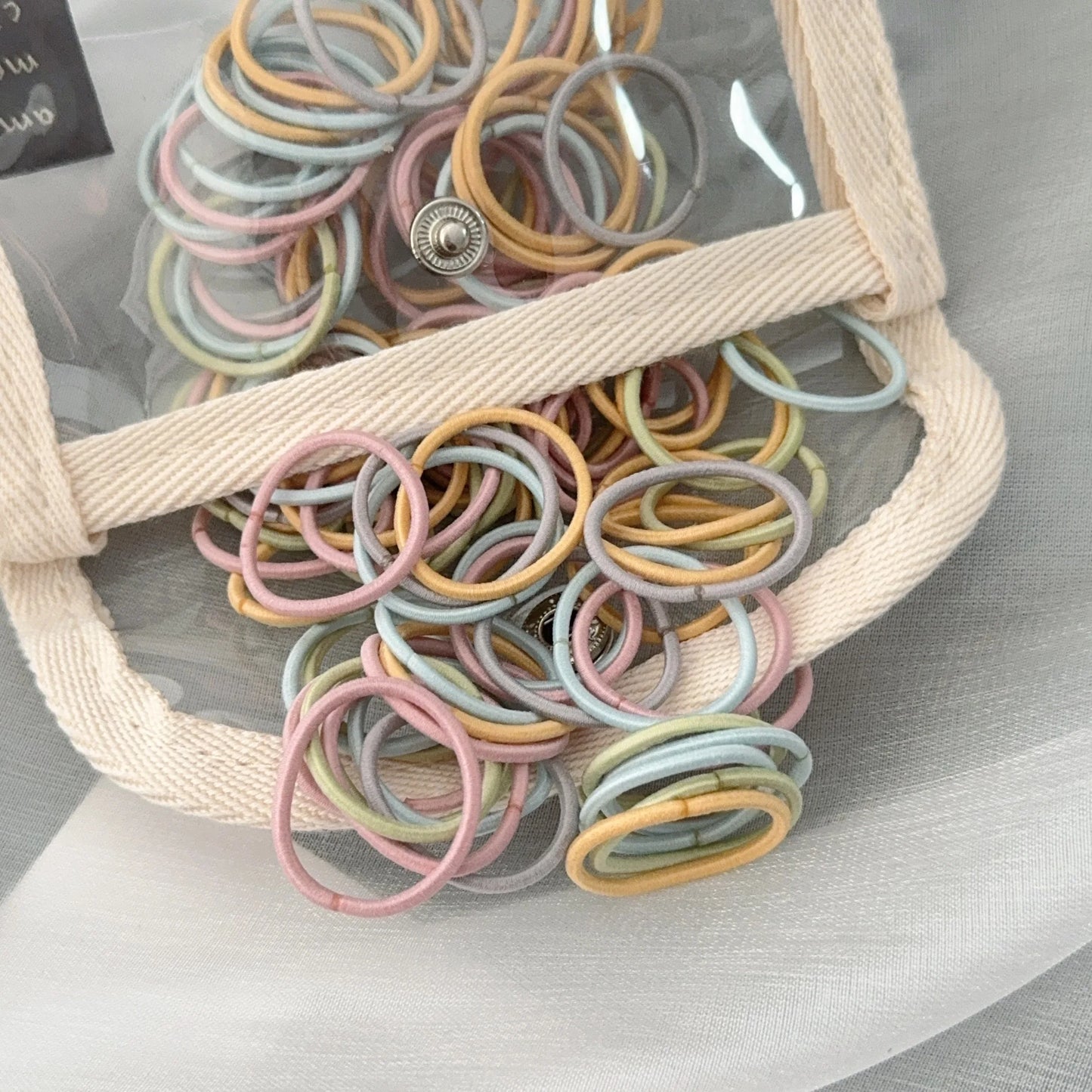 50-100Pcs Ealstic Basic Hair Ties Girls Ponytail Hold Scrunchie Rubber Band Kids Fashion Hair Band Accessories Suitable As Gift