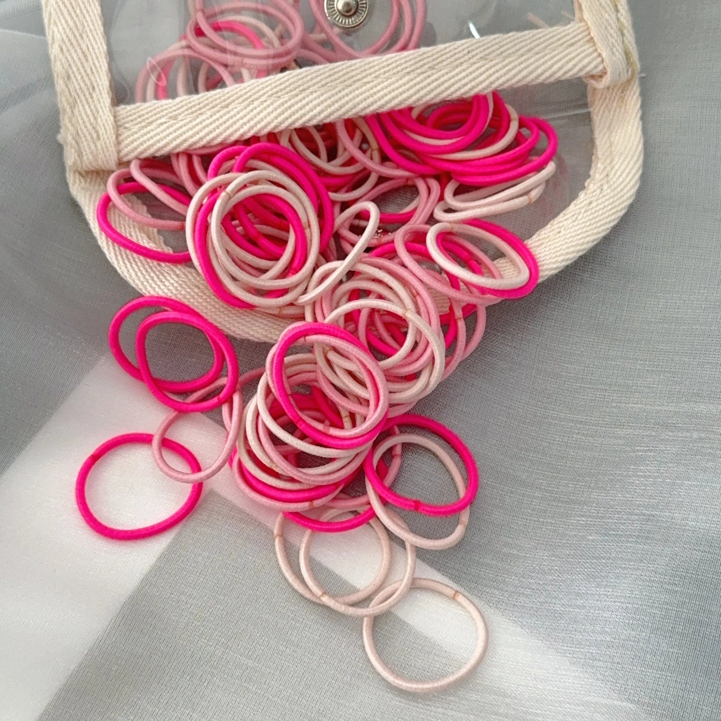 50-100Pcs Ealstic Basic Hair Ties Girls Ponytail Hold Scrunchie Rubber Band Kids Fashion Hair Band Accessories Suitable As Gift