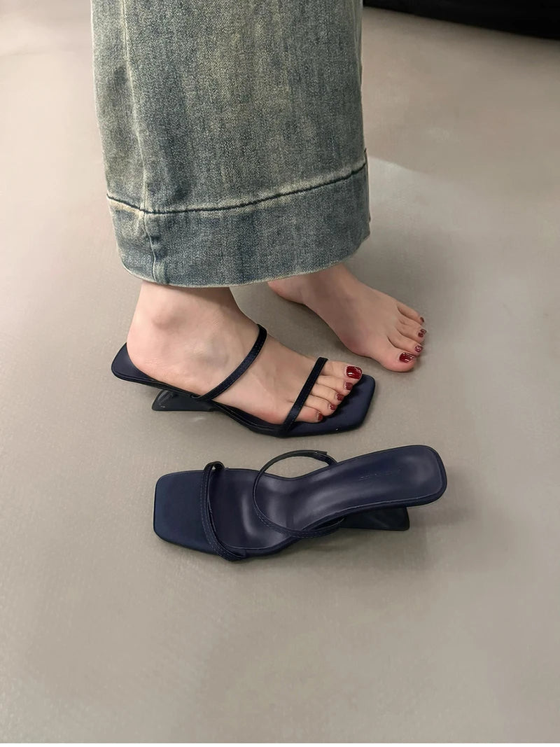 Band Heel Women Slippers