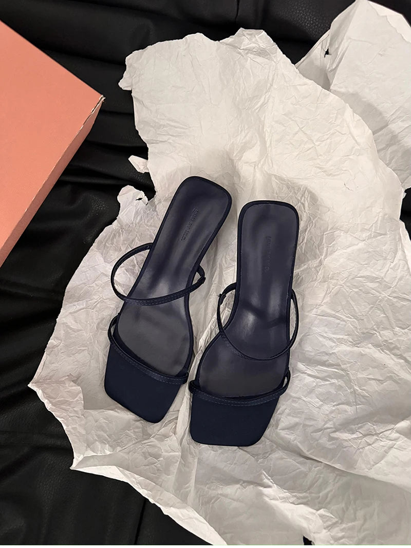 Band Heel Women Slippers