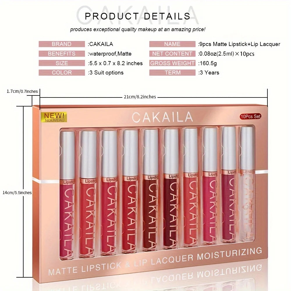 10 Pcs Matte Lipstick