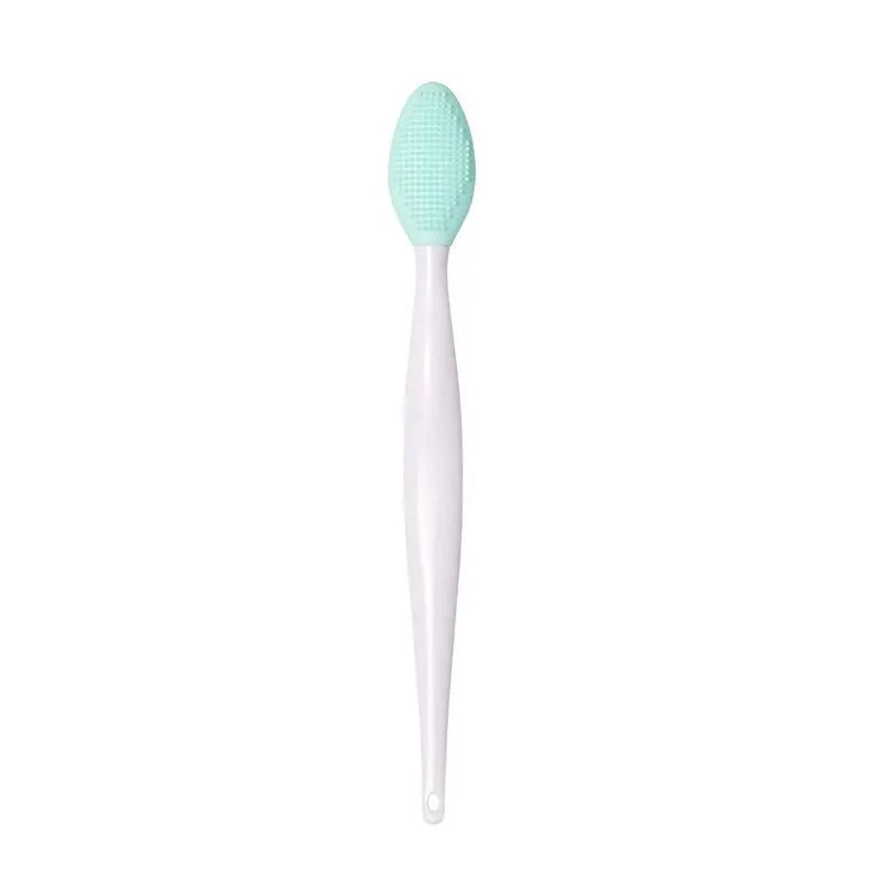 Skin Care Lip Exfoliating Facial Cleansing Face Scrub Nose Clean Brush Blackhead Remove Silicone Double-Sided Skin Care Tool