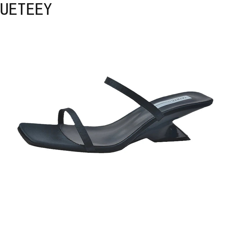 Band Heel Women Slippers