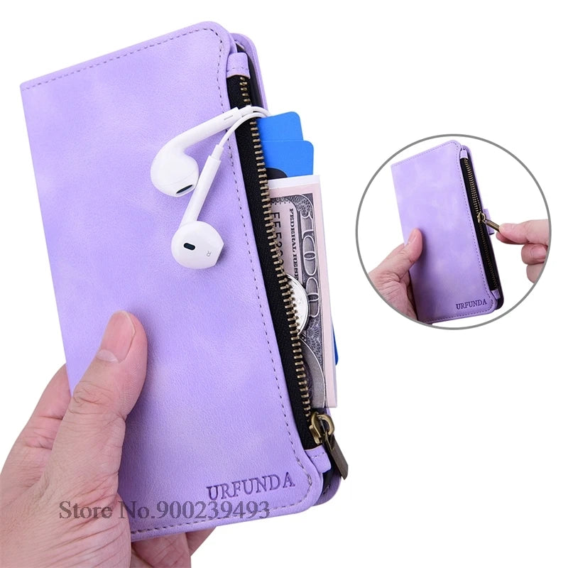 Leather Case For Samsung Galaxy A56 A16 A26 A36 A06 A07 A17 A12 A14 A15 A25 A35 A55 A24 A34 A54 A33 A73 A53 5G Case Wallet Cover