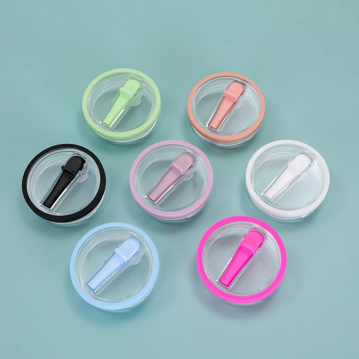 Reusable Tumbler Lid with Straw, Dust - proof Tumbler Lid, Replaceable Flip - Straw Lid Accessory for Stanley 30 - oz Mug