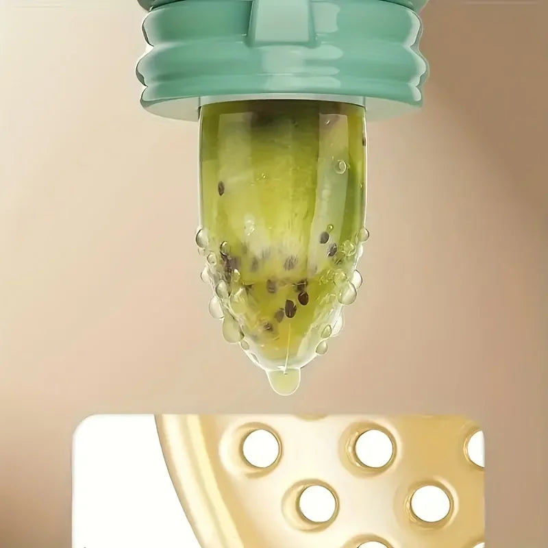 Mould Fruit & Vegetable Feeder with Silicone Mesh Cartoon Lion Food Feeder Juice Feeding Teething Utensils for Baby Food Mills