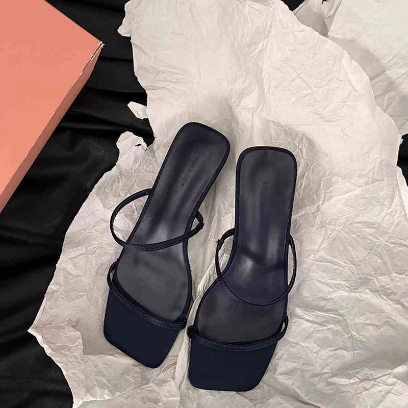 Band Heel Women Slippers