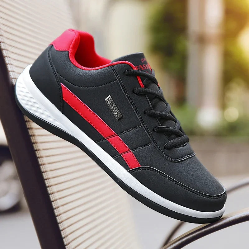 Men Leather Sneaker Waterproof