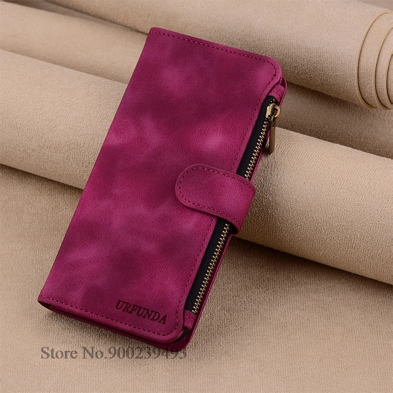 Leather Case For Samsung Galaxy A56 A16 A26 A36 A06 A07 A17 A12 A14 A15 A25 A35 A55 A24 A34 A54 A33 A73 A53 5G Case Wallet Cover