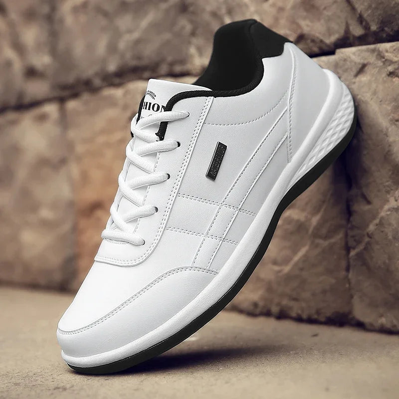 Men Leather Sneaker Waterproof