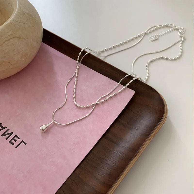 Double Layer Pendant Necklace