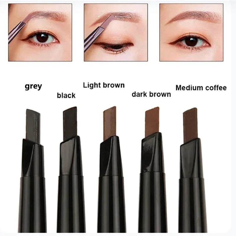 2 in 1 Eyebrow pencil professional Cosmetics makeup for women 5 Colors Waterproof Eyebrow eyebrow pencil makeup eyebrow tint
