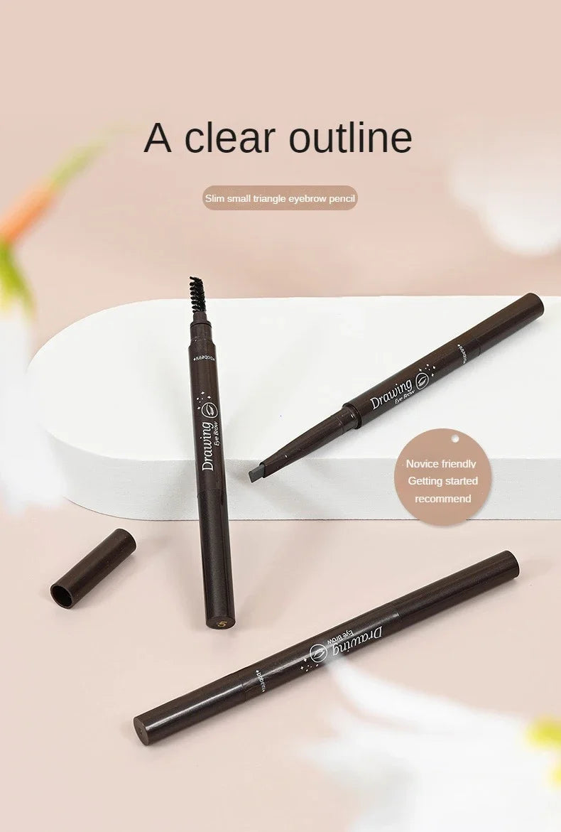 2 in 1 Eyebrow pencil professional Cosmetics makeup for women 5 Colors Waterproof Eyebrow eyebrow pencil makeup eyebrow tint