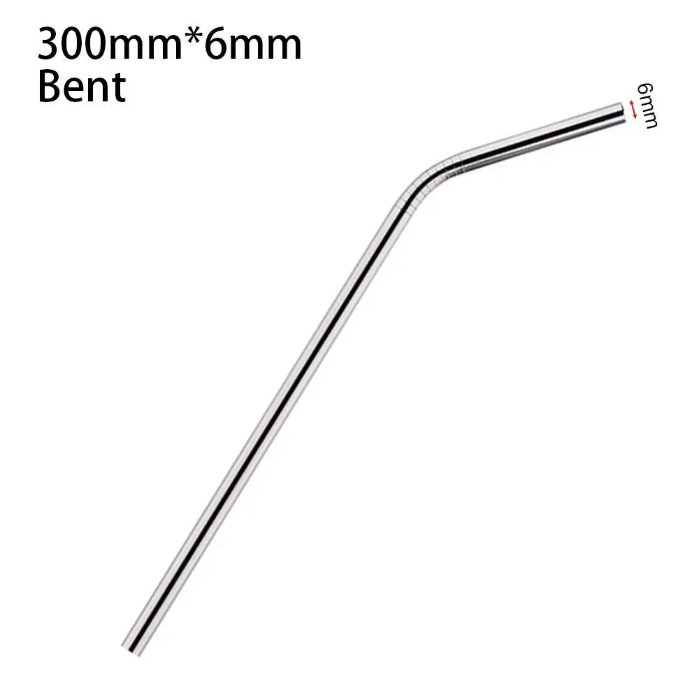 1Pc Stainless Steel Straws 6/8mm Reusable Straight Bent Drinking Straws Replacement Straw for Stanley 30oz 40oz for Tyeso Cup