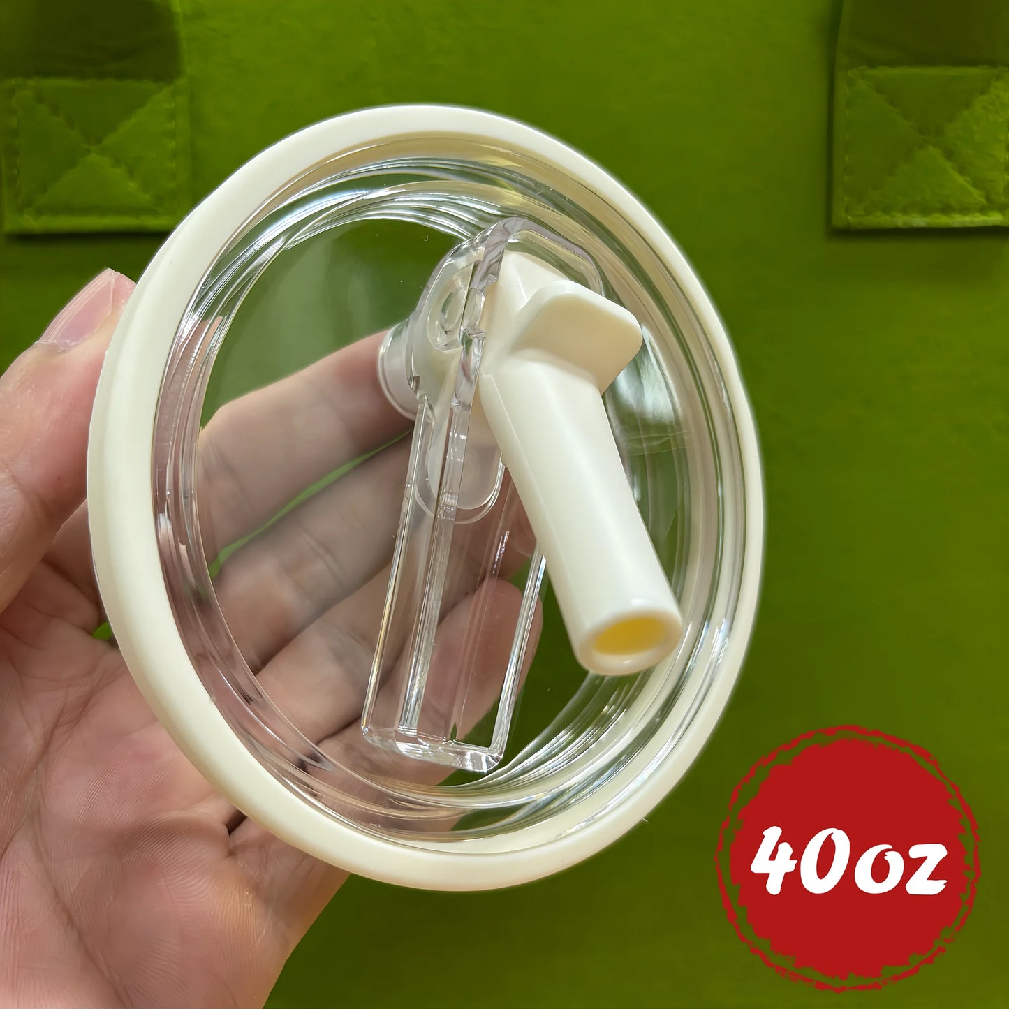 Reusable Tumbler Lid with Straw, Dust - proof Tumbler Lid, Replaceable Flip - Straw Lid Accessory for Stanley 30 - oz Mug