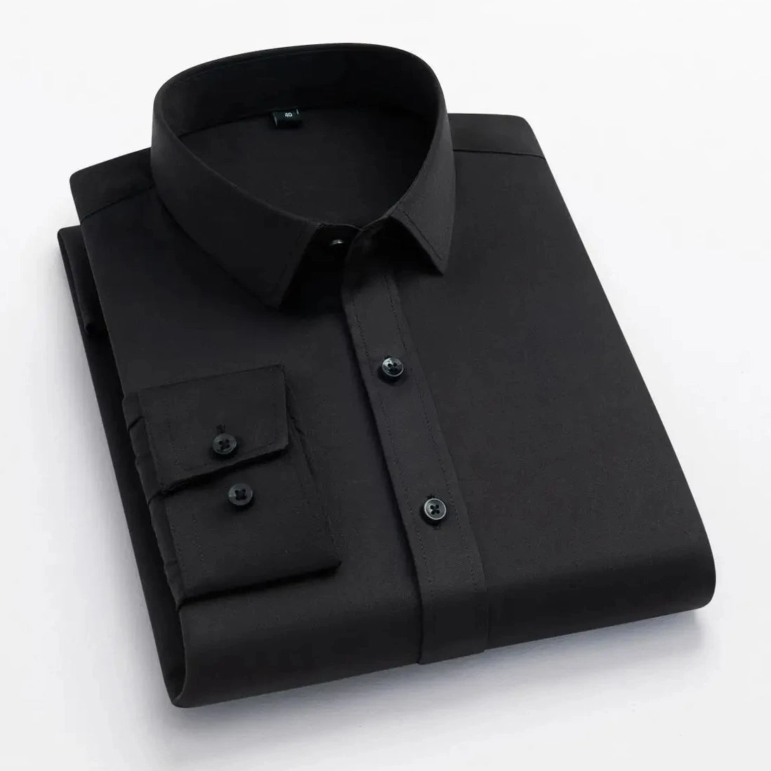 Men's long sleeved elastic shirt