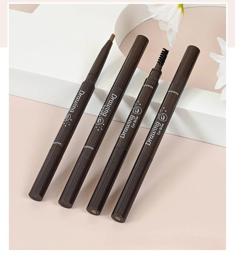 2 in 1 Eyebrow pencil professional Cosmetics makeup for women 5 Colors Waterproof Eyebrow eyebrow pencil makeup eyebrow tint
