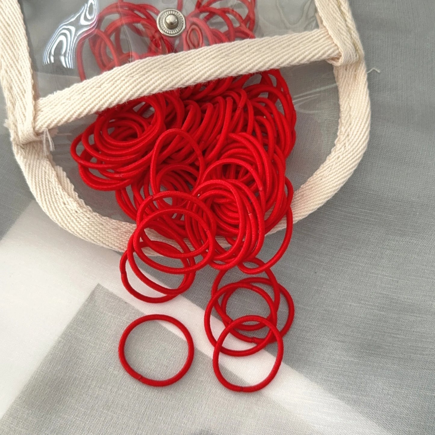 50-100Pcs Ealstic Basic Hair Ties Girls Ponytail Hold Scrunchie Rubber Band Kids Fashion Hair Band Accessories Suitable As Gift
