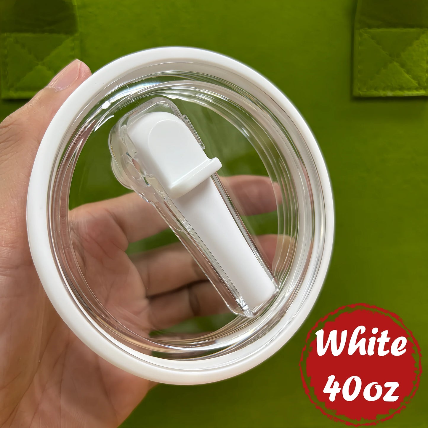 Reusable Tumbler Lid with Straw, Dust - proof Tumbler Lid, Replaceable Flip - Straw Lid Accessory for Stanley 30 - oz Mug