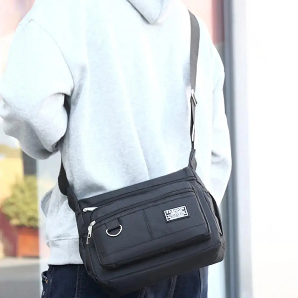 Men's Crossbody Bag Oxford Cloth Multi-pocket Shoulder Bag Hundreds Of Classic Multi-layer Leisure Travel Office Bag