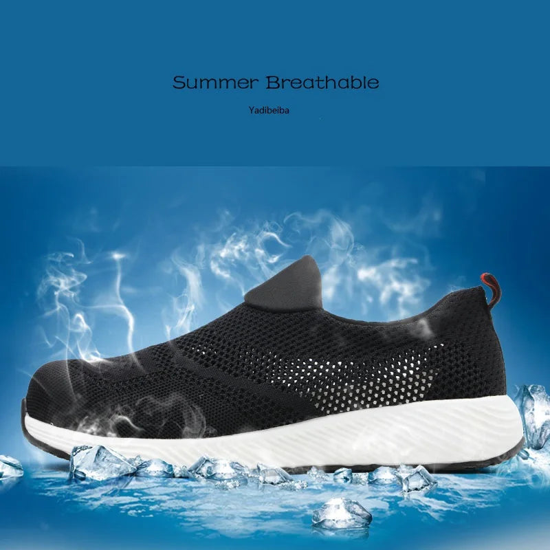 Work Safety Shoes Men Women Work Sneakers Light
