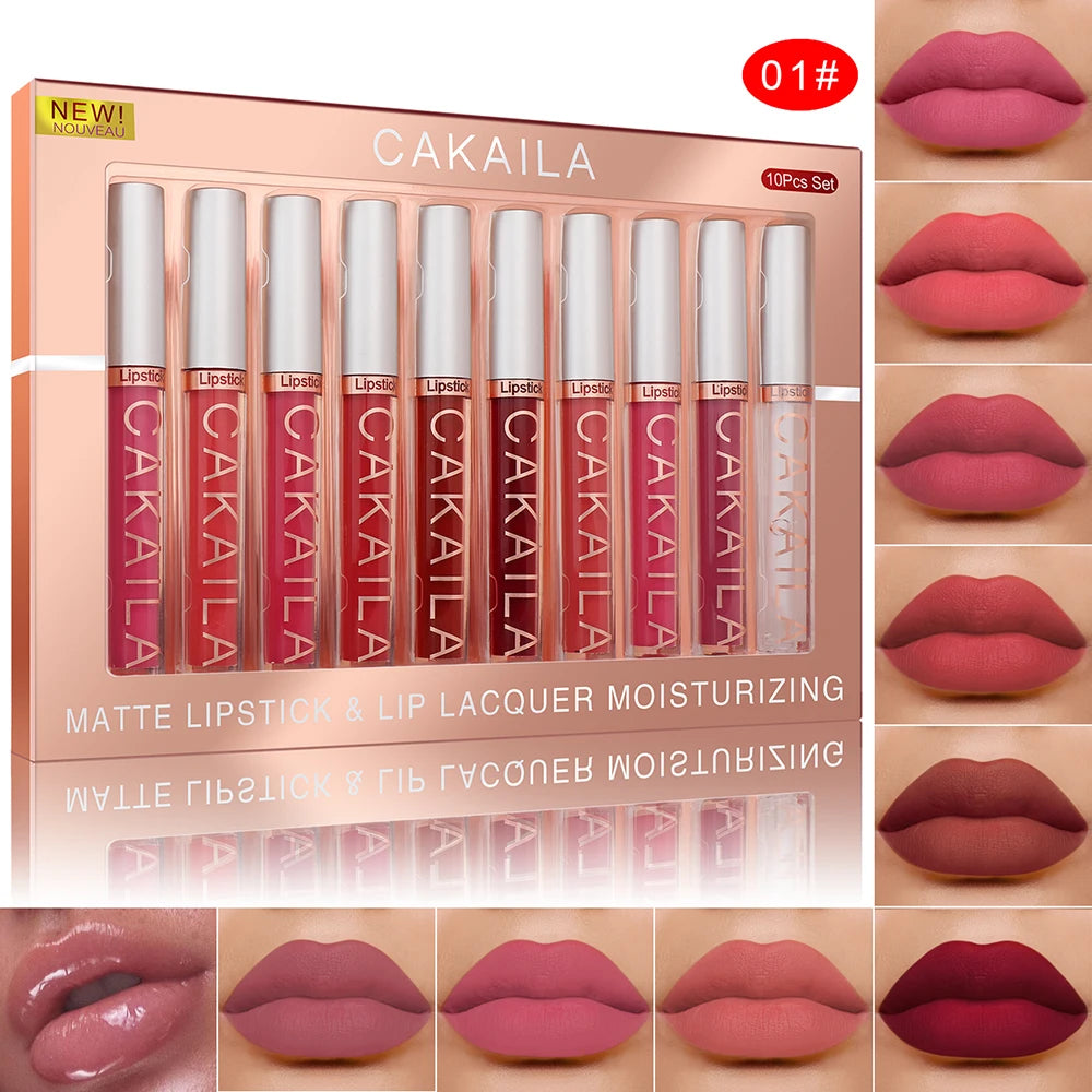 10 Pcs Matte Lipstick