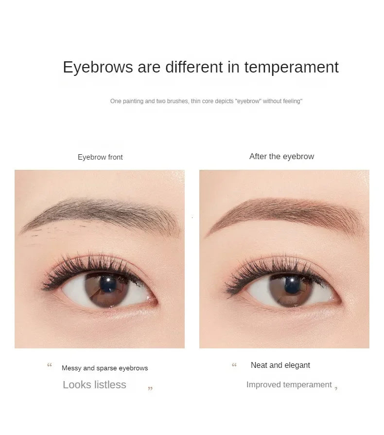 2 in 1 Eyebrow pencil professional Cosmetics makeup for women 5 Colors Waterproof Eyebrow eyebrow pencil makeup eyebrow tint