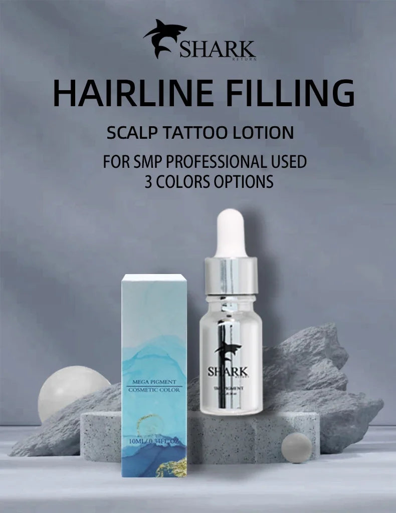 Genuine Shark Scalp Micro Pigmentation Ink PMU SMP Tattoo Machine Hairline Micorshaing Permanent Makeup Pigment Kit Supplies