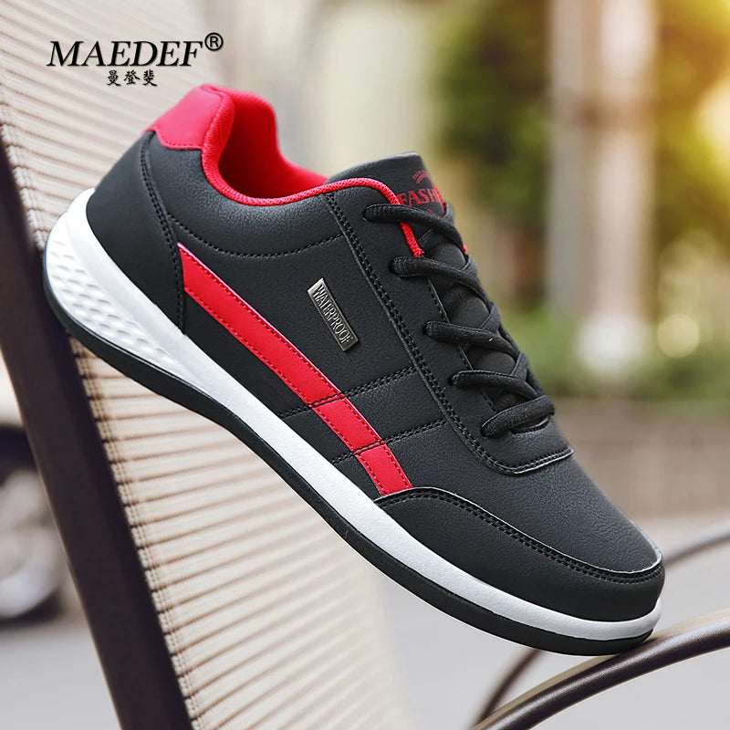 Men Leather Sneaker Waterproof